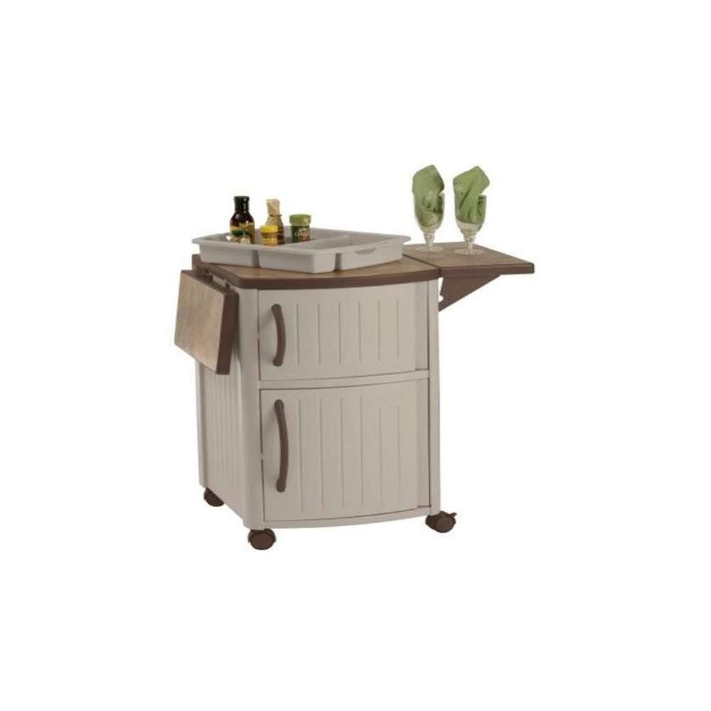 Taupe Outdoor Prep Station Cart G578297