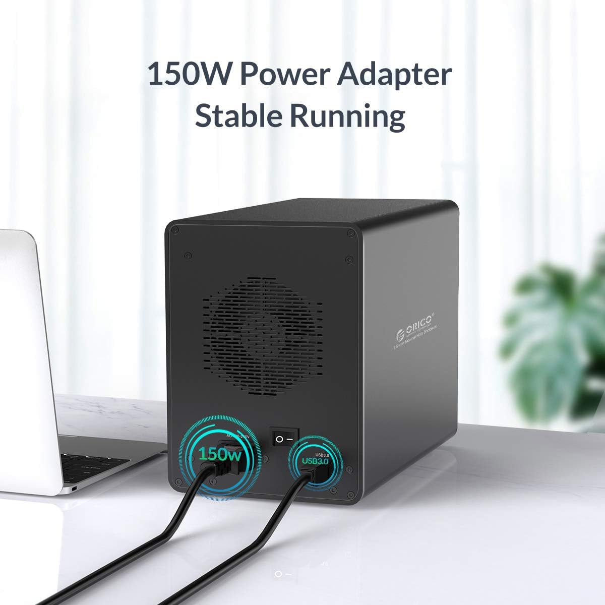 5 Bay USB 3.0 to SATA Aluminum Alloy RAID External Hard Drive Enclosure Z90878