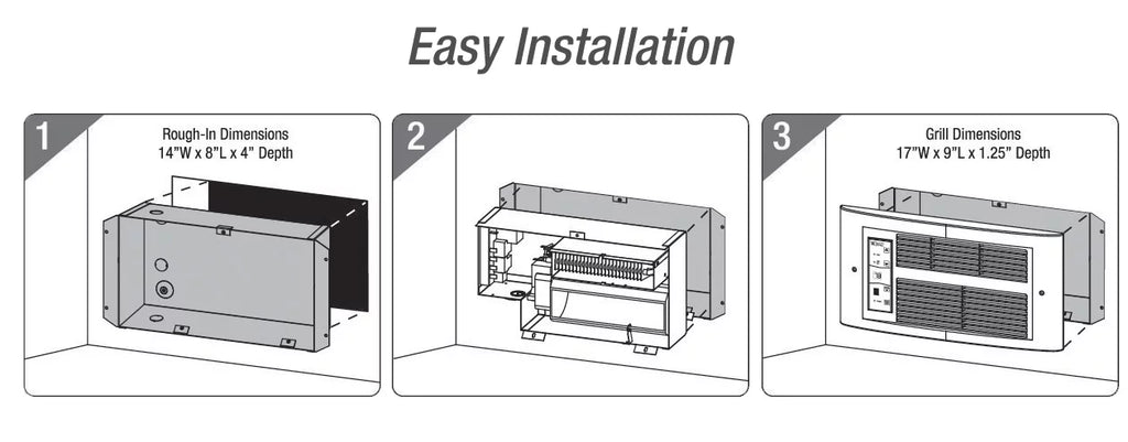 1500W 120V Wall Heater E316