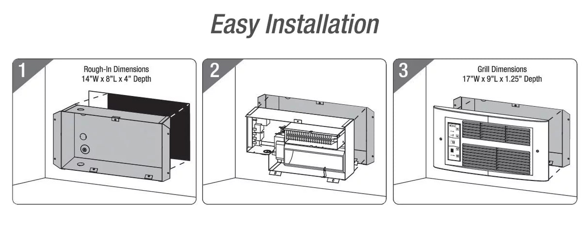 1500W 120V Wall Heater E316