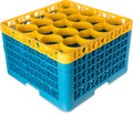20-Compartment Dishwasher Glass Rack with Color-Coded Extenders K1539