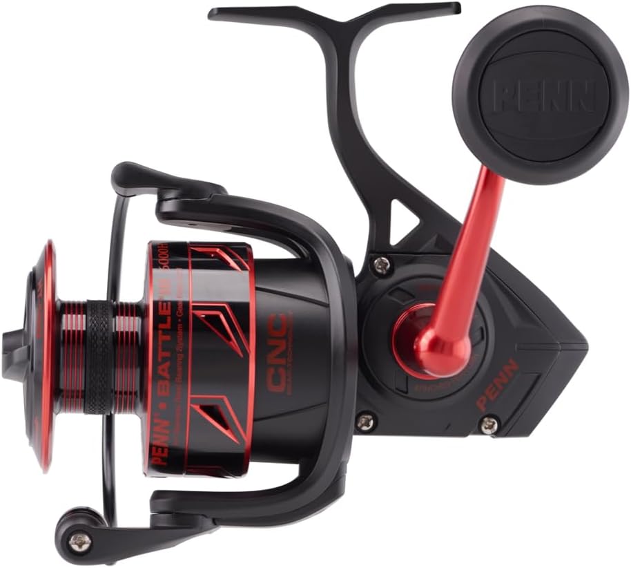 4000 Black and Red Spinning Inshore Fishing Reel B77075