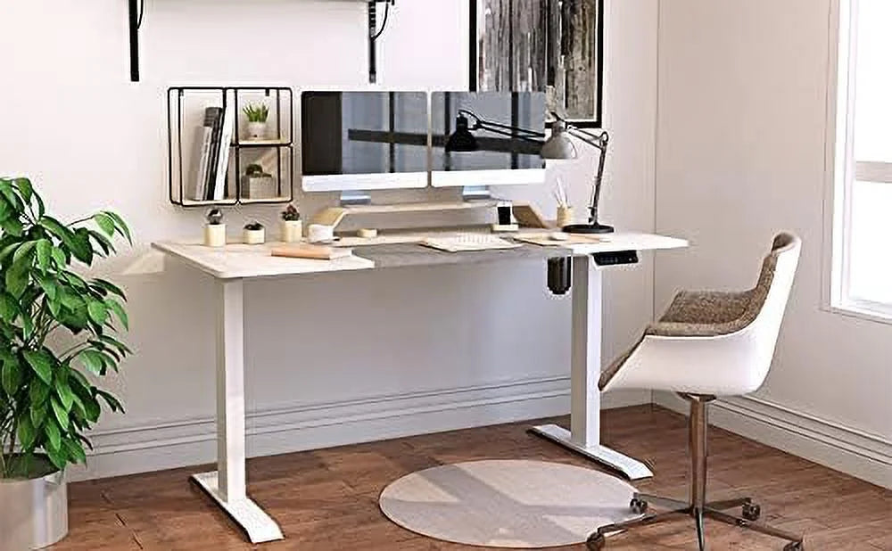 Electric Height Adjustable Standing Desk 55 x 28 Inches I2322