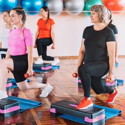 Compact Portable Aerobic Step Platform with Adjustable Height U216