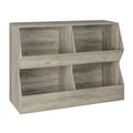 4 Cubby Wooden Toy Storage Bookshelf V460289