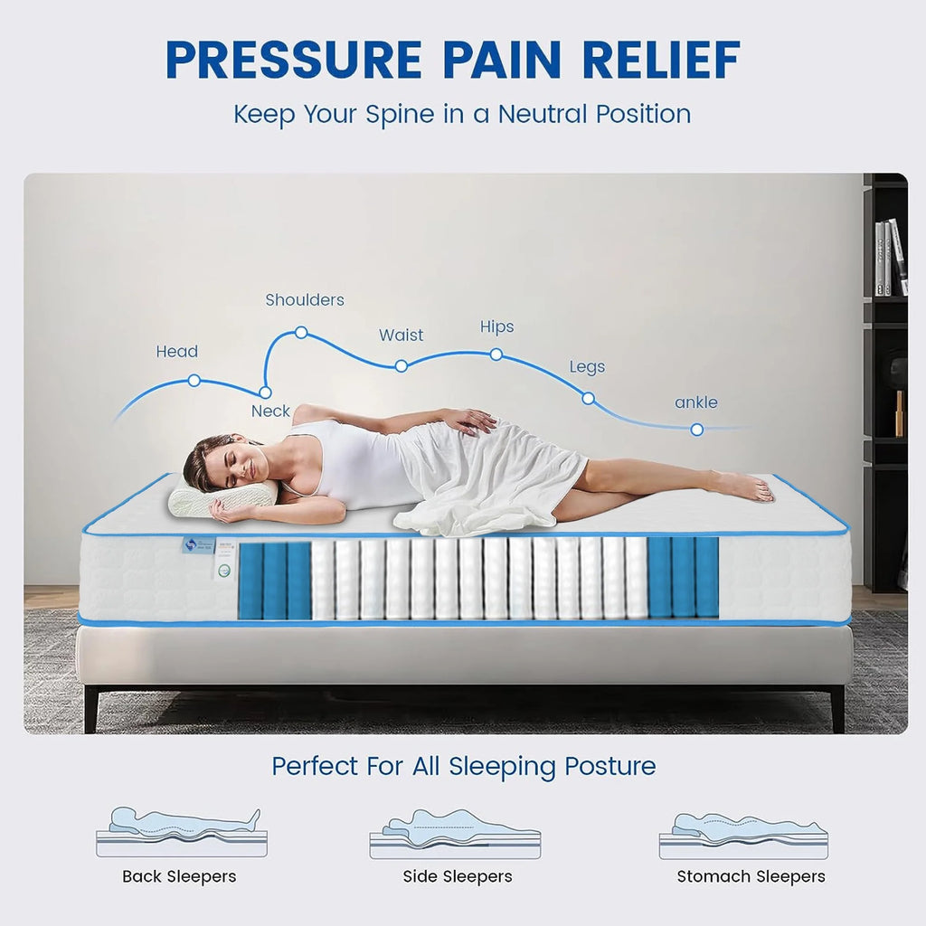 10 Inch Twin Memory Foam Mattress C19941