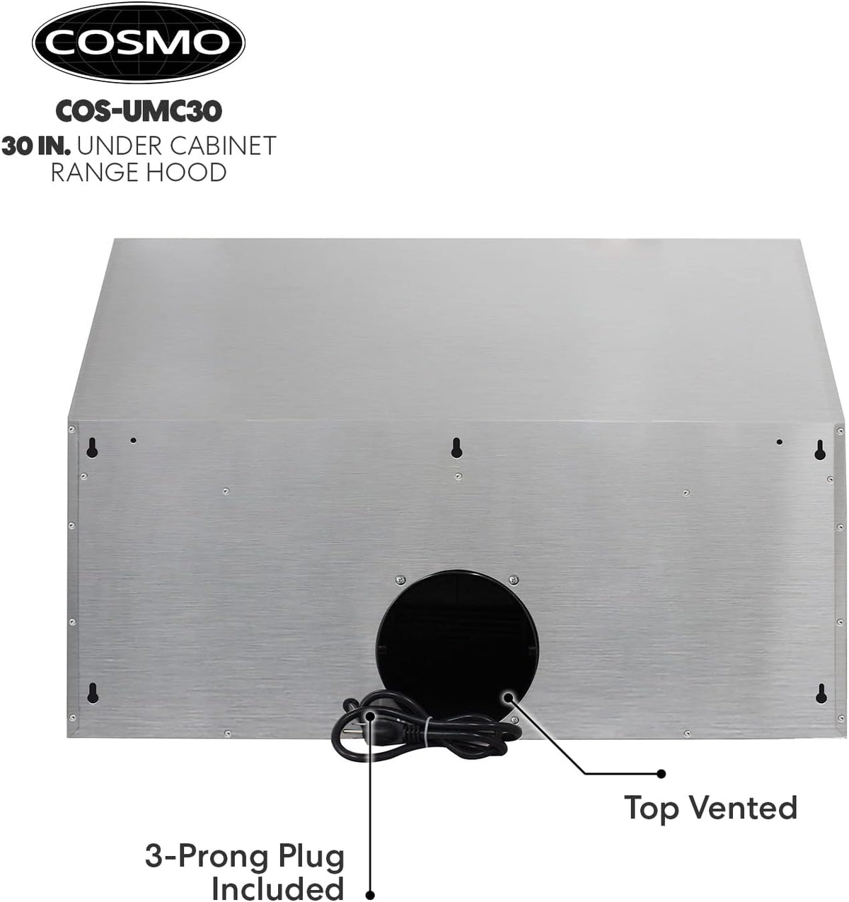 30 inch Stainless Steel Under Cabinet Range Hood M62755