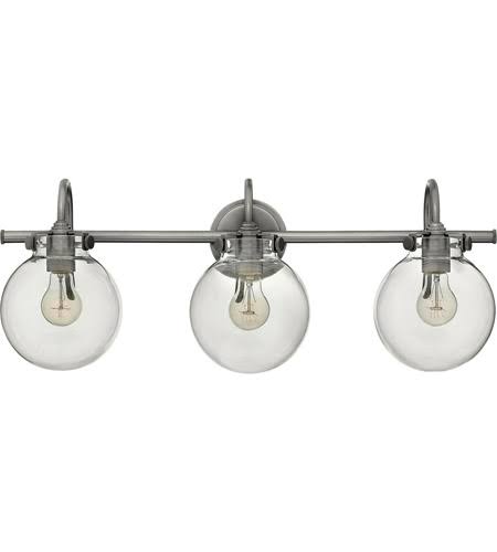 Antique Nickel Steel Bath Lighting Z11178