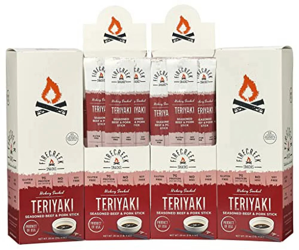 Teriyaki Hickory Smoked Beef Jerky Meat Stick, 20 I29112