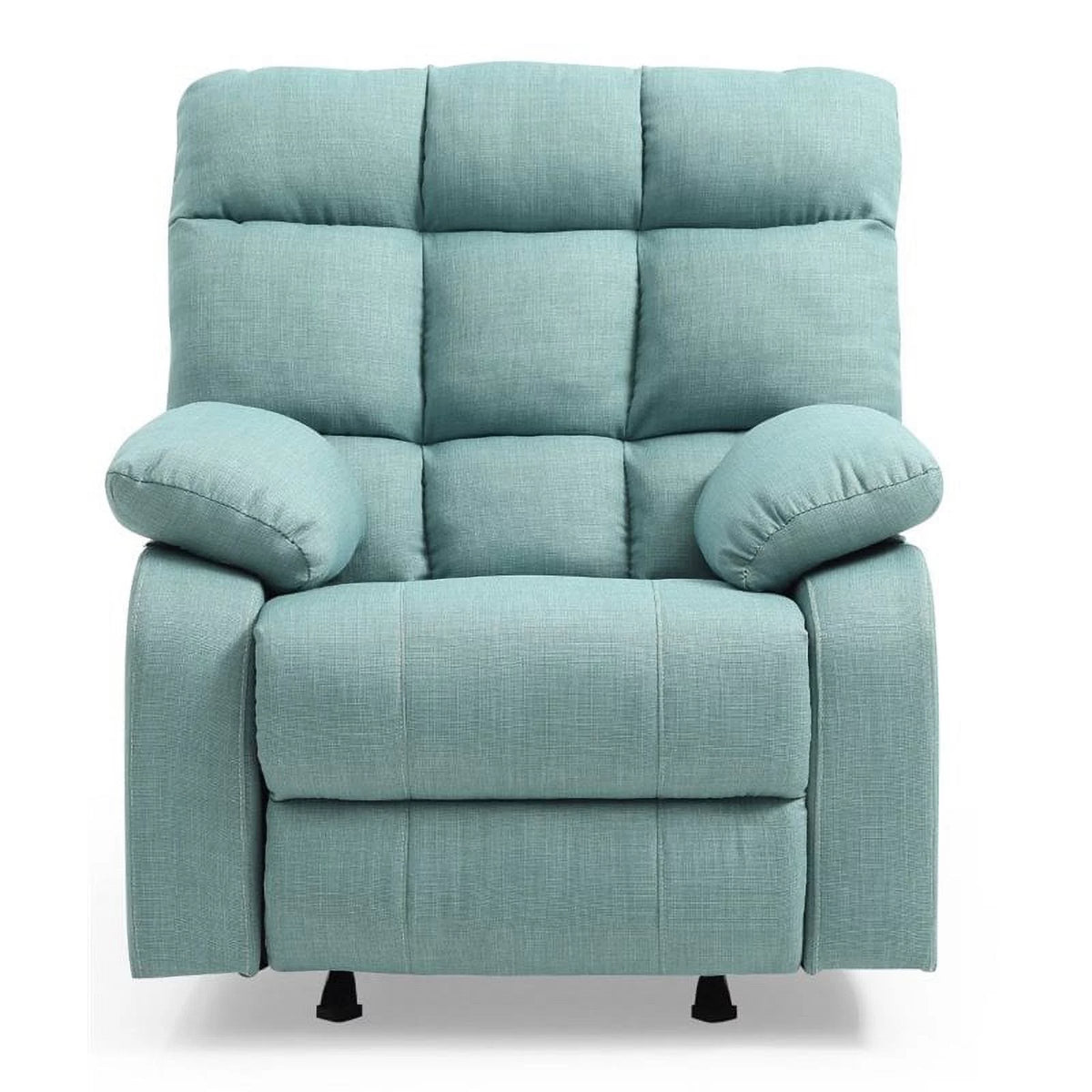Teal Turquoise Fabric Rocker Recliner Z918488
