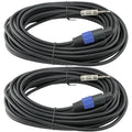 12 Gauge Speaker Cables 2 Cable Pack 50ft Each P4847