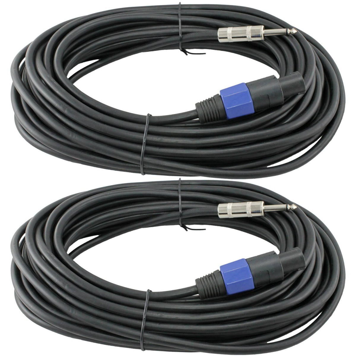 12 Gauge Speaker Cables 2 Cable Pack 50ft Each P4847