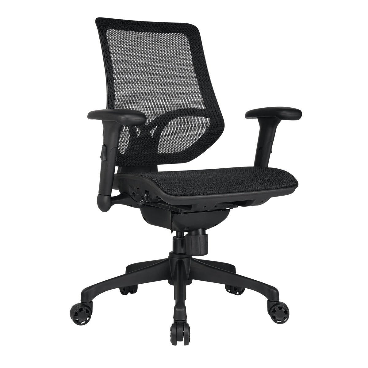 Black Ergonomic Mesh Mid-Back Task Chair C1435
