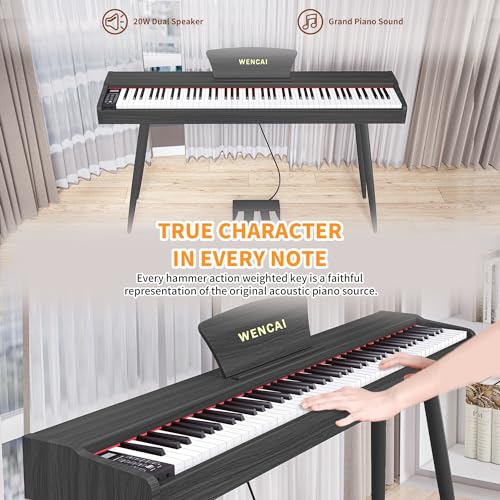88 Key Fully Weighted Hammer Action Digital Piano with Triple Pedal X344521