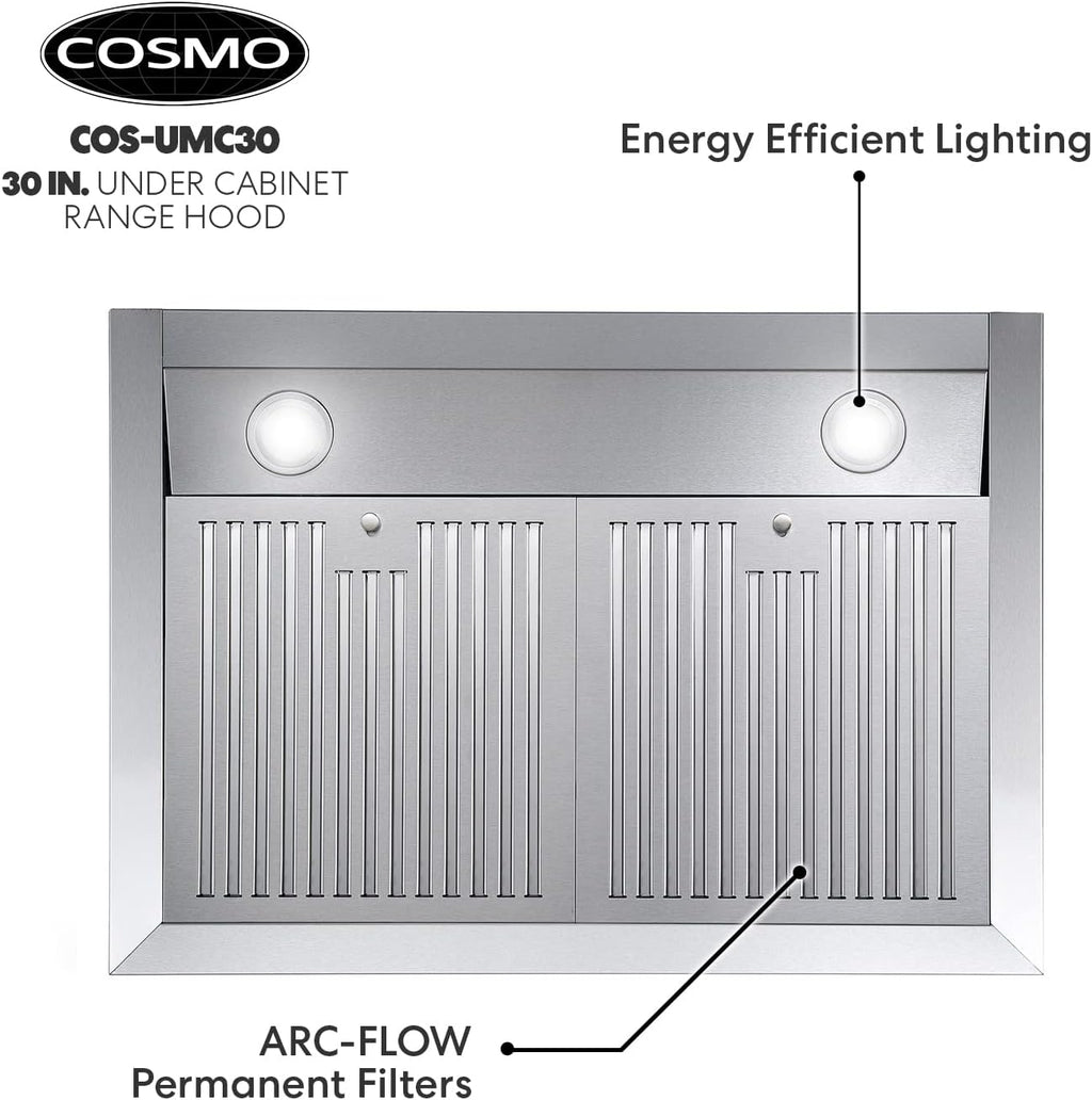 30 inch Stainless Steel Under Cabinet Range Hood M62755