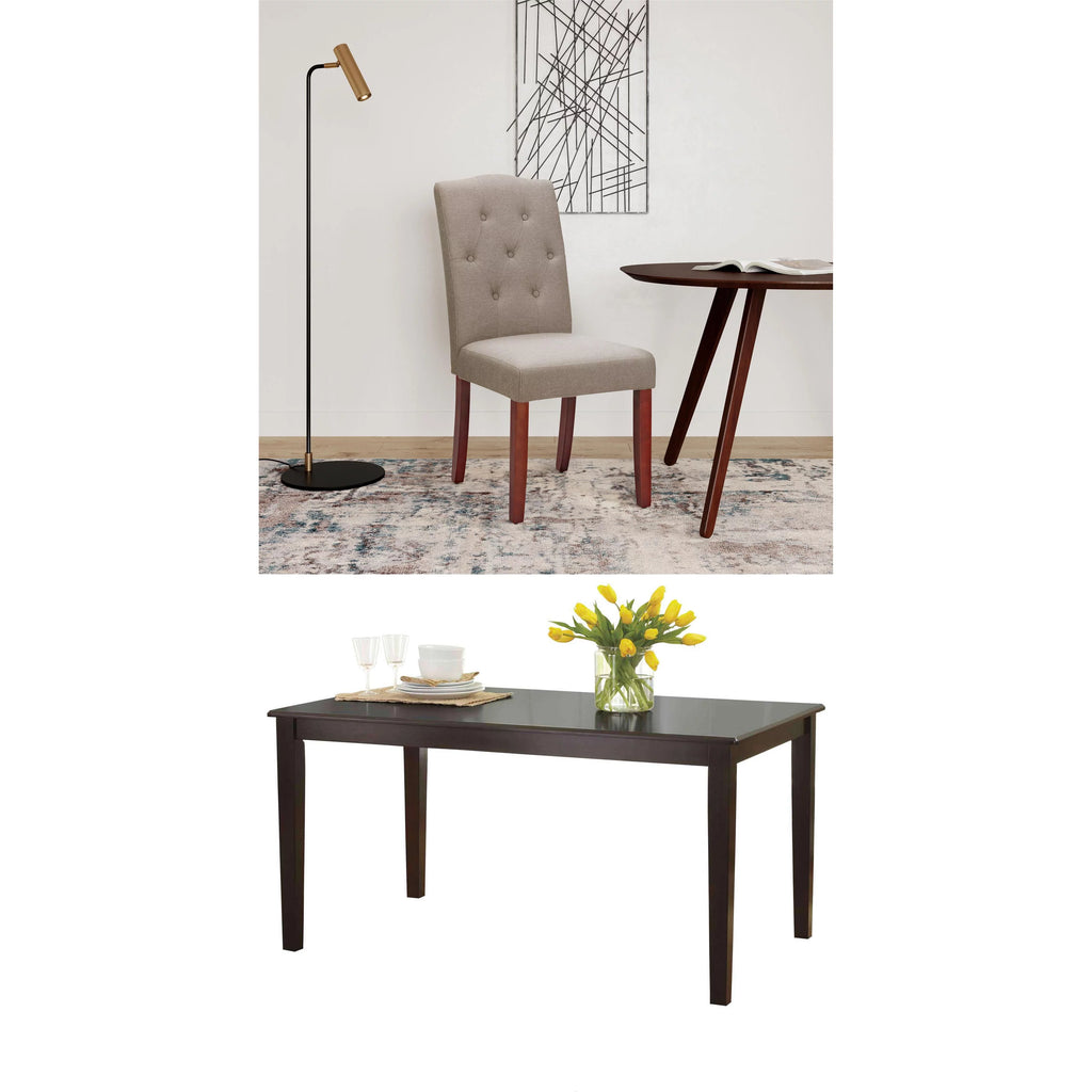 7-Piece Dining Set with Upholstered Chairs X89433