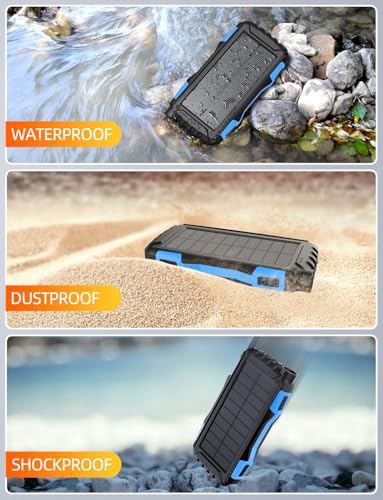 42800mAh Solar Power Bank with Flashlight (Orange) Y89972