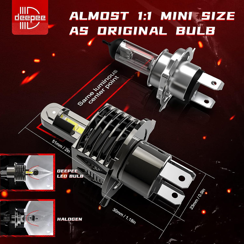 LED Headlight Bulb Conversion Kit 120W 20000LM 6500K Cold White Pack of 2 D2550
