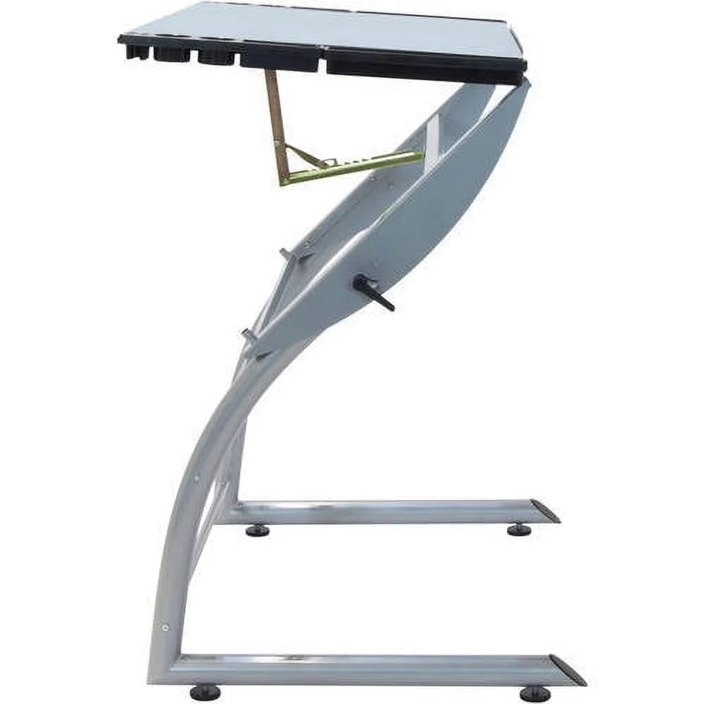 Adjustable Glass Top Crafting Table K7594