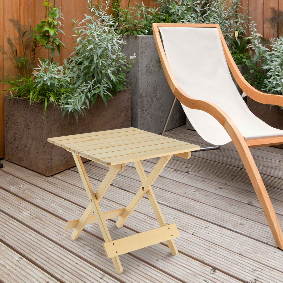 Wooden Folding Side Table Y7629