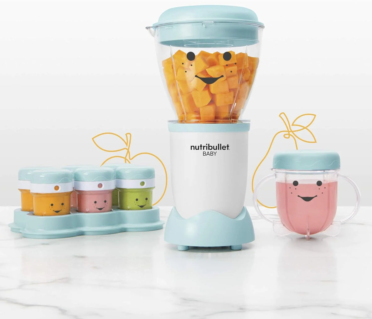 White 32-Oz Baby Food-Making System D17217