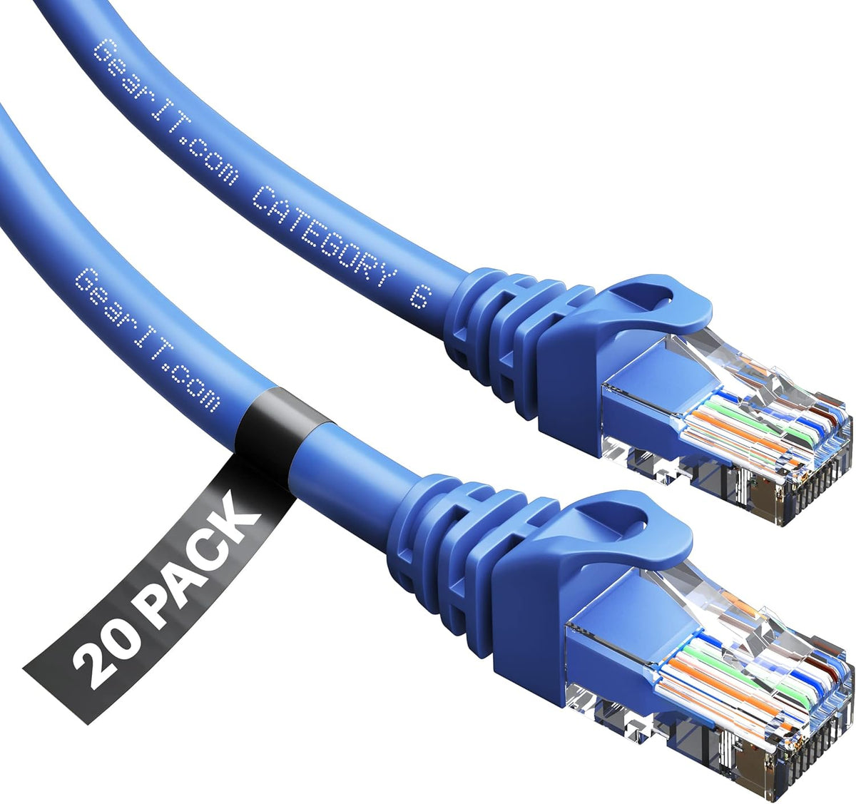 Cat6 Patch Cable 0.5 Foot Blue D401486