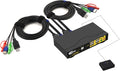 4 Port KVM HDMI Switch with Audio, Microphone, 2 USB 2.0 Hub and Cables D910533