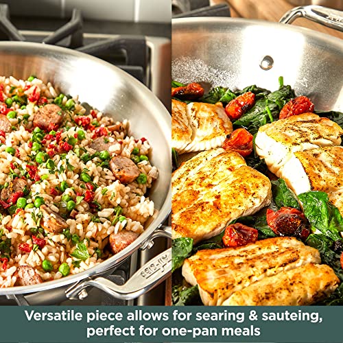 5-Ply Brushed Stainless Steel Universal Pan 4.5 Quart Cookware R580374