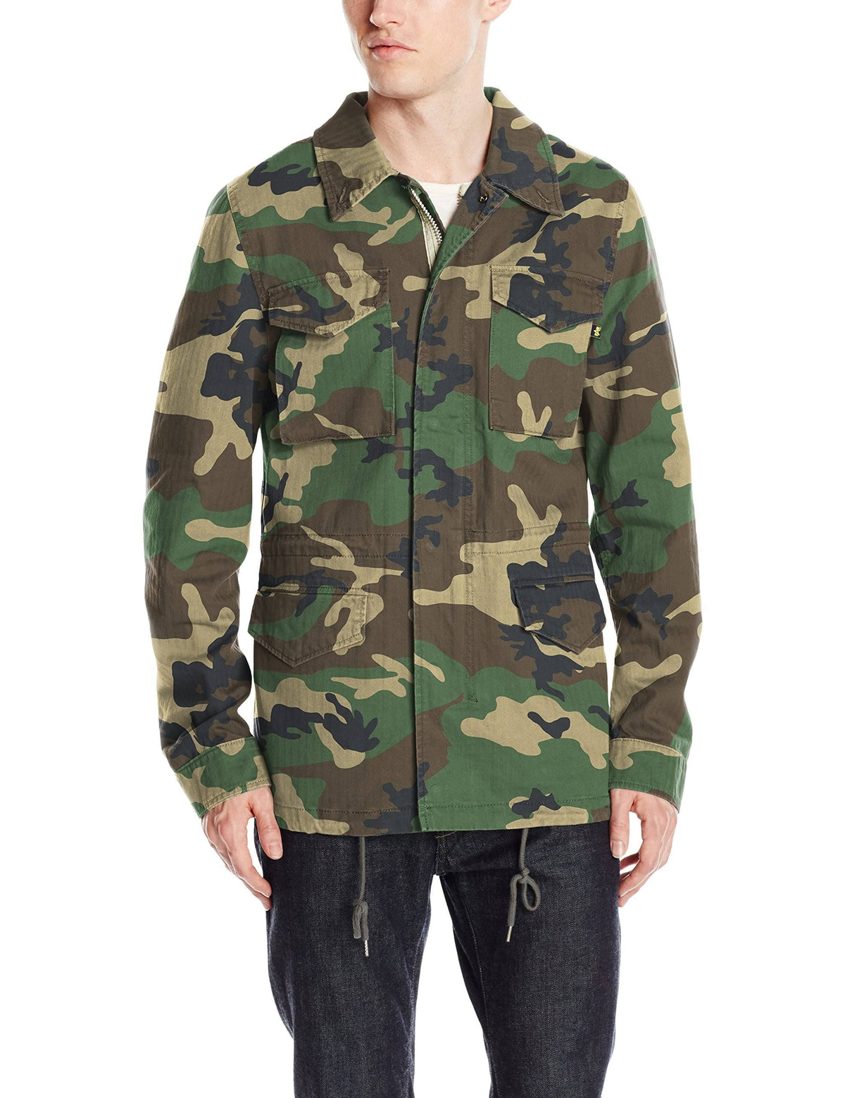 Camo Woodland Field Coat K7609