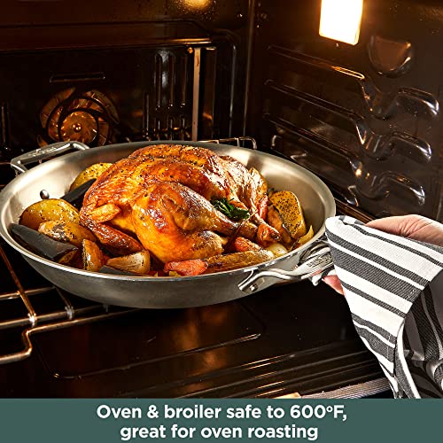 5-Ply Brushed Stainless Steel Universal Pan 4.5 Quart Cookware R580374