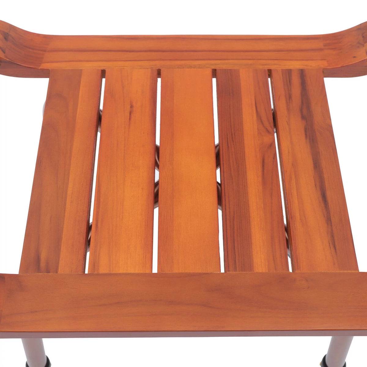 Adjustable Teak Bath Bench Shower Chair 300lbs I991577