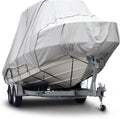 600 Denier Waterproof Boat Cover Gray 22'-24' Long S4136