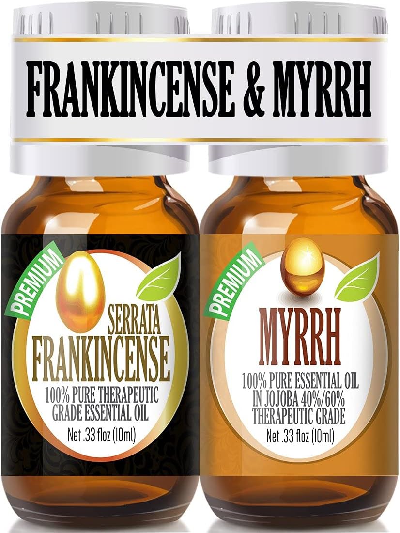 Frankincense and Myrrh Essential Oil Combo Pack, 2/10ml O85511
