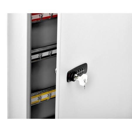 White Storage Cabinet with Combination and Key Lock R1829