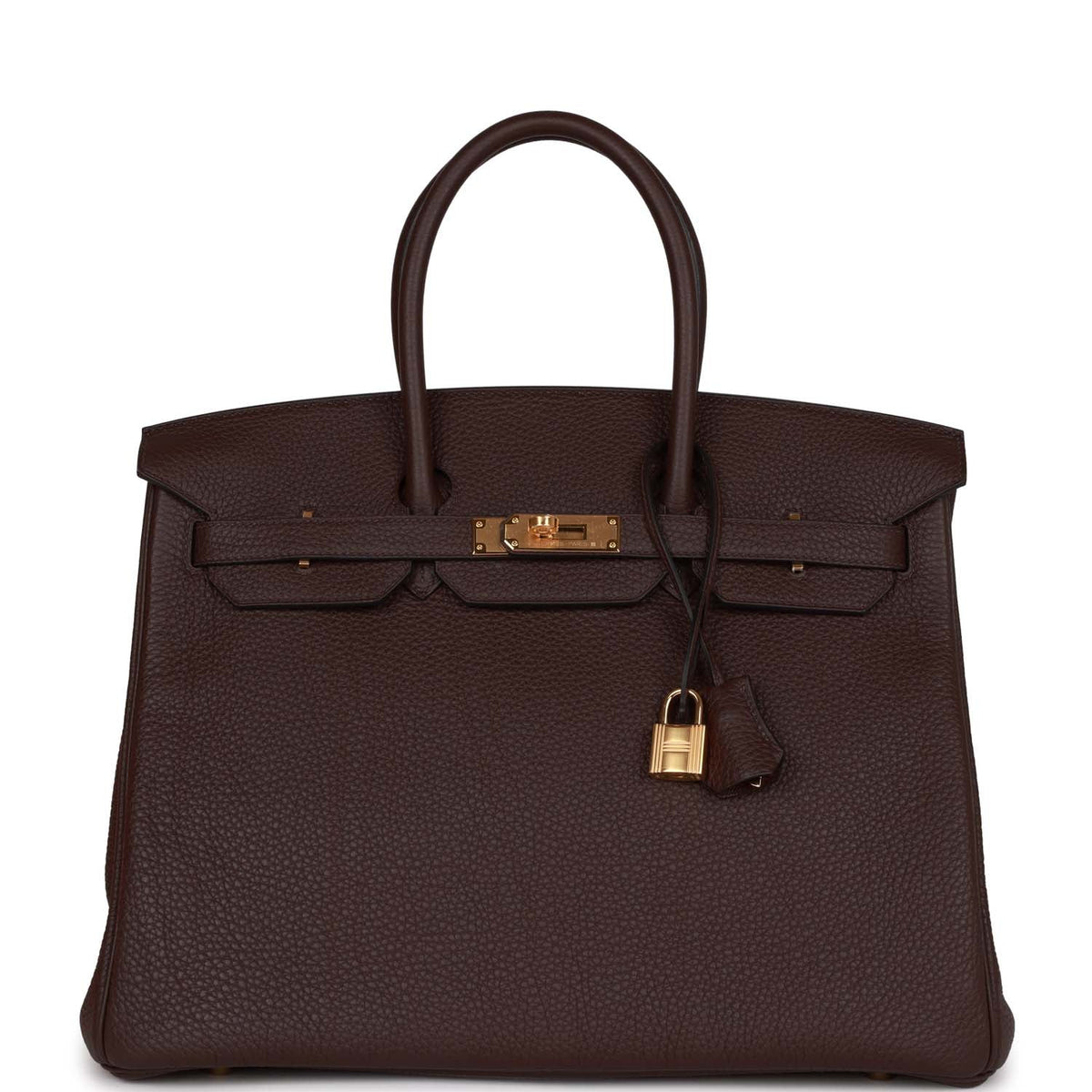 Birkin 35 Rouge Sellier Clemence Gold Hardware K178209