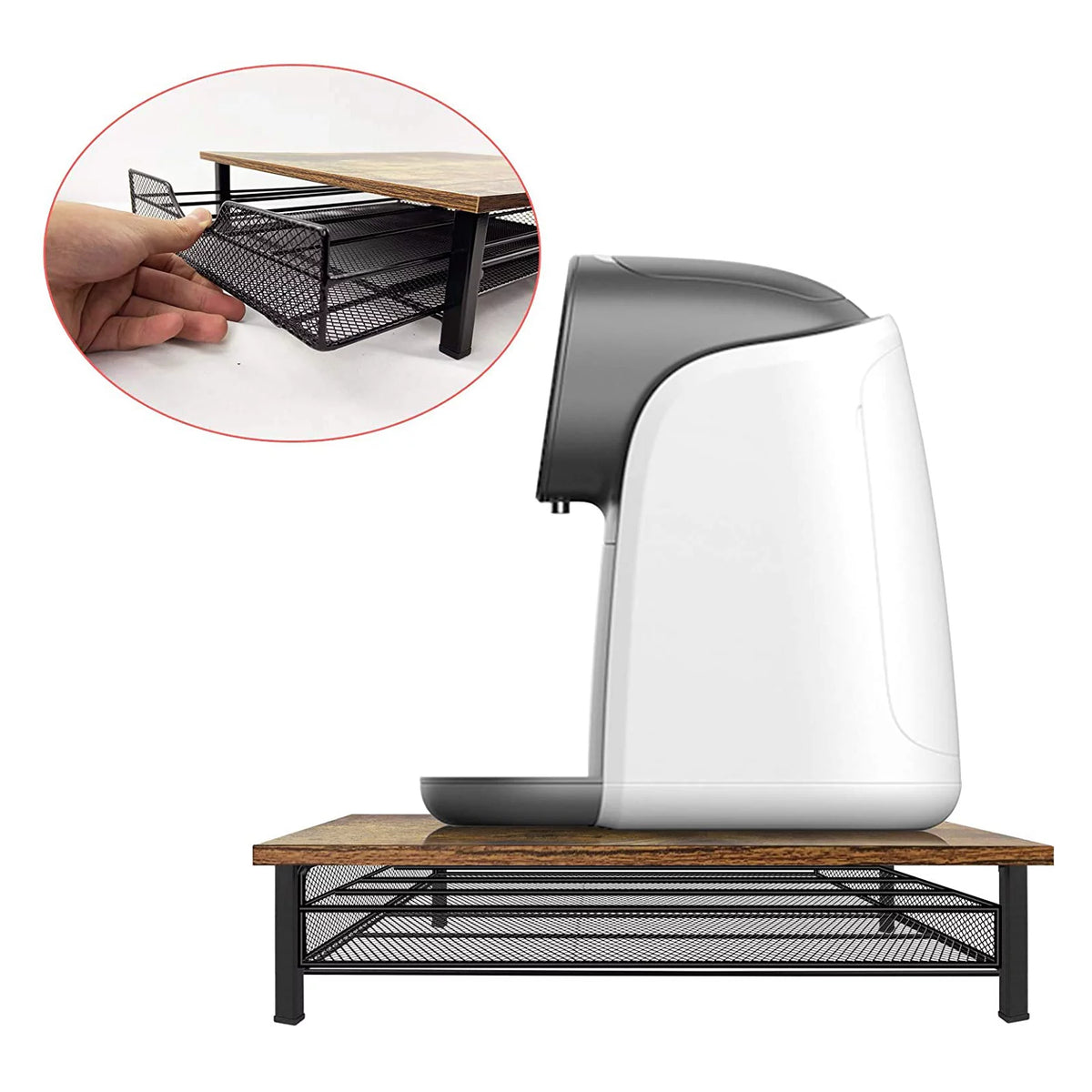 Brown Coffee Pod Storage Organizer E43497