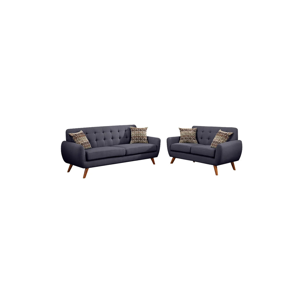 2 Piece Sofa Set in Dark Gray Y9903