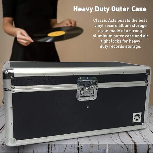 Vinyl Record Album Storage Case J426