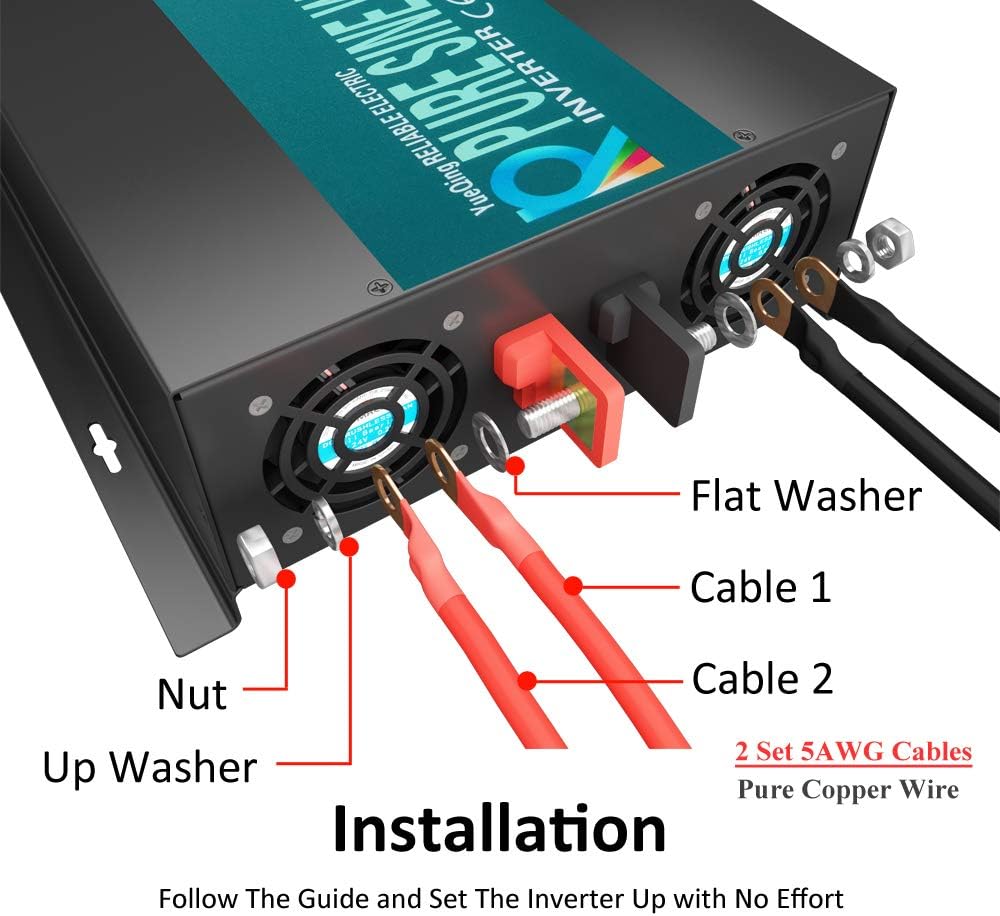 2500 watt 12V Pure Sine Wave Power Inverter S668291