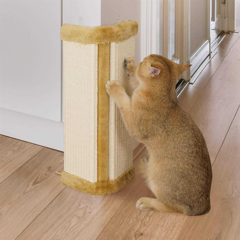 Cat Wall Corner Scratcher Sisal Scratching Pad Y997