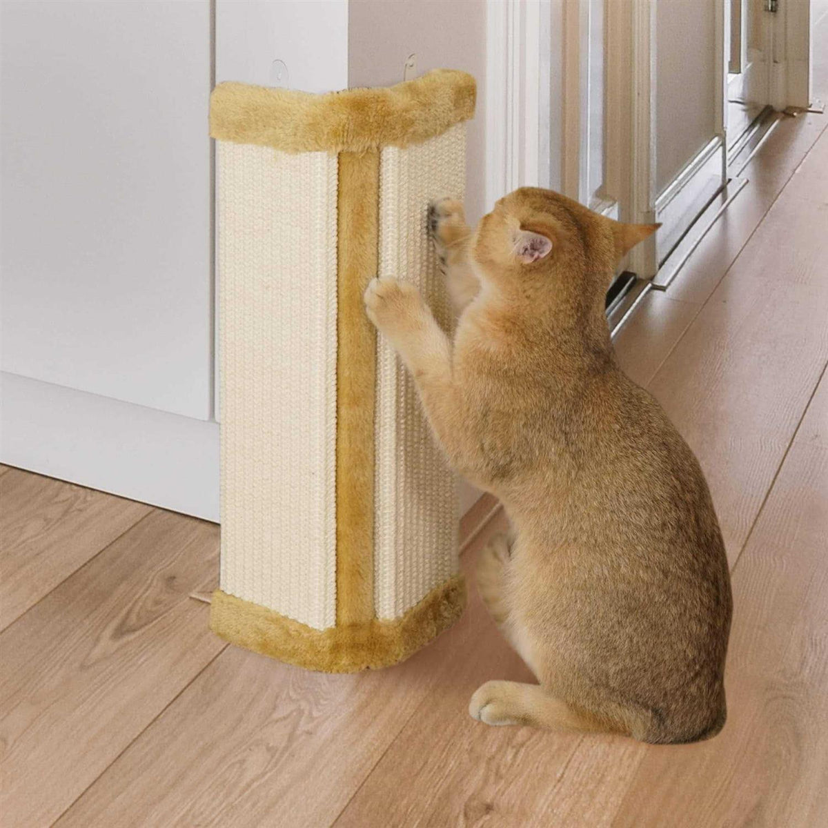 Cat Wall Corner Scratcher Sisal Scratching Pad Y997