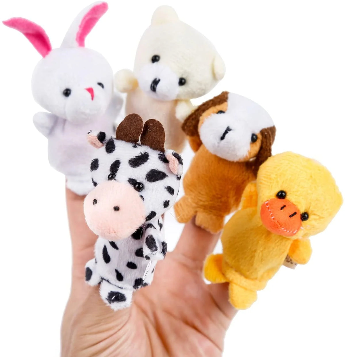 20 PCS Soft Velvet Animal Finger Puppets Toys F9018