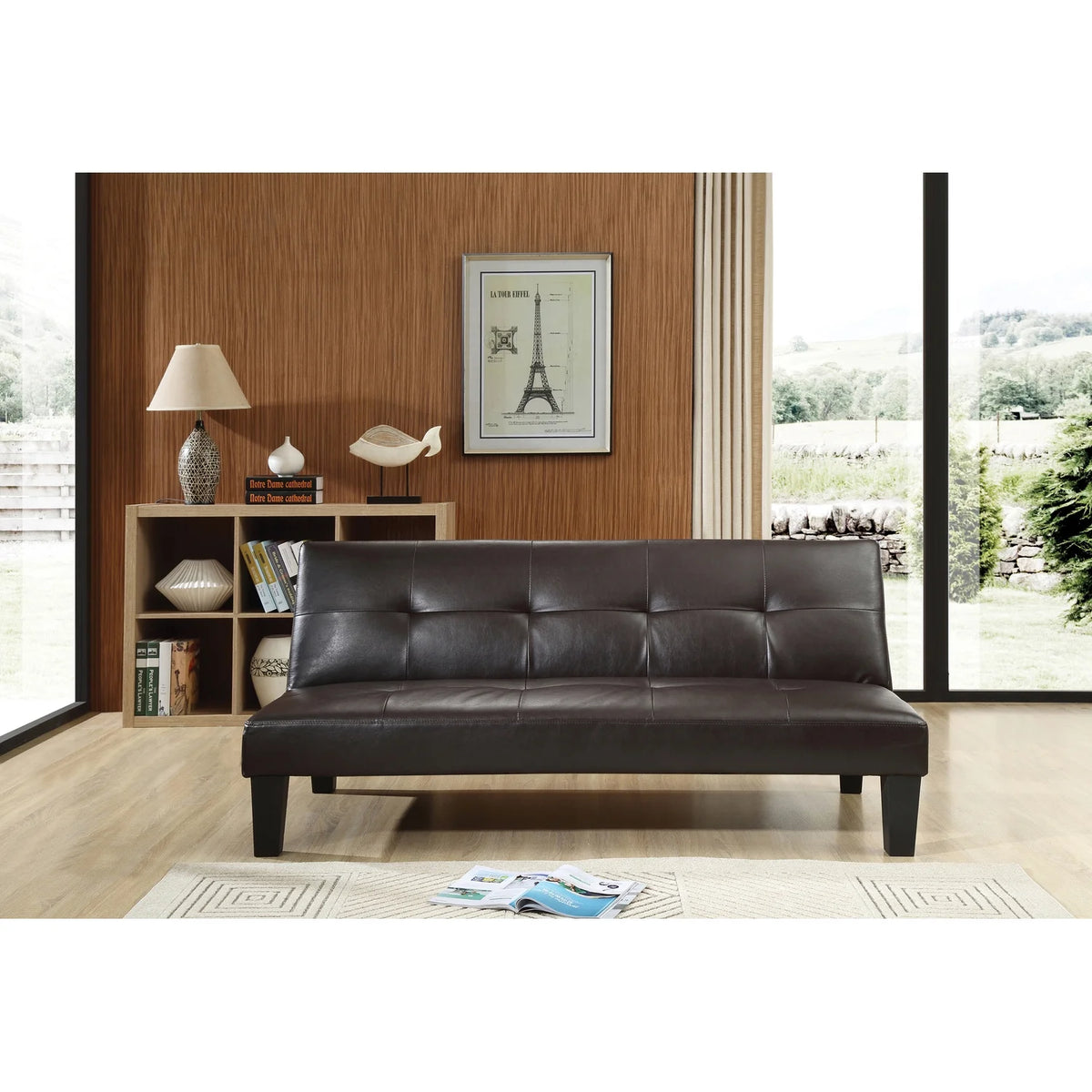 Cappuccino Faux Leather Sofa O90535