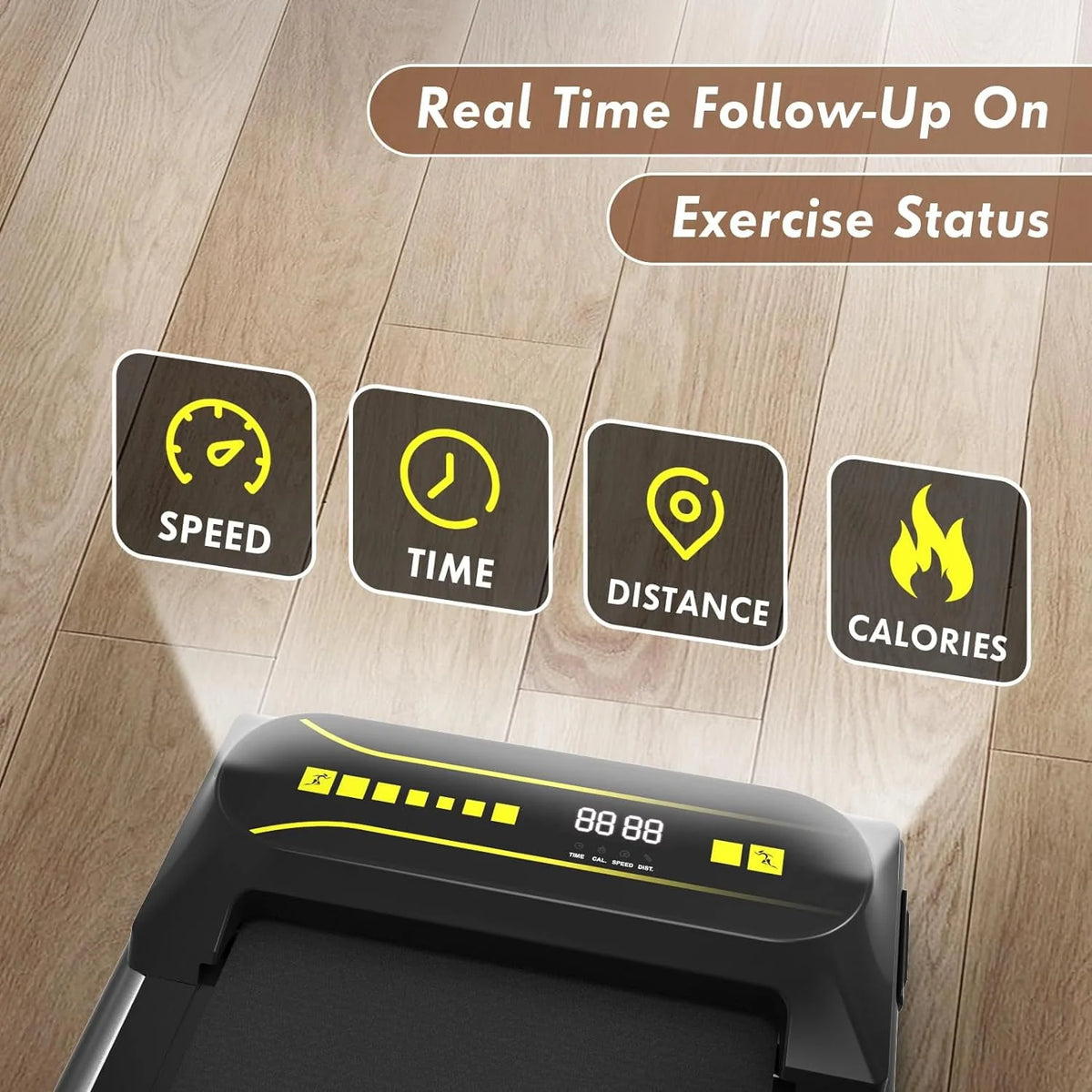 Portable Mini Treadmill Black G481