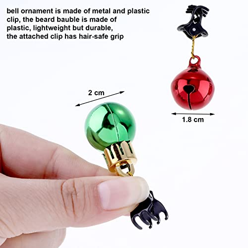 24 Pcs Christmas Beard Ornaments Set with Clips B643