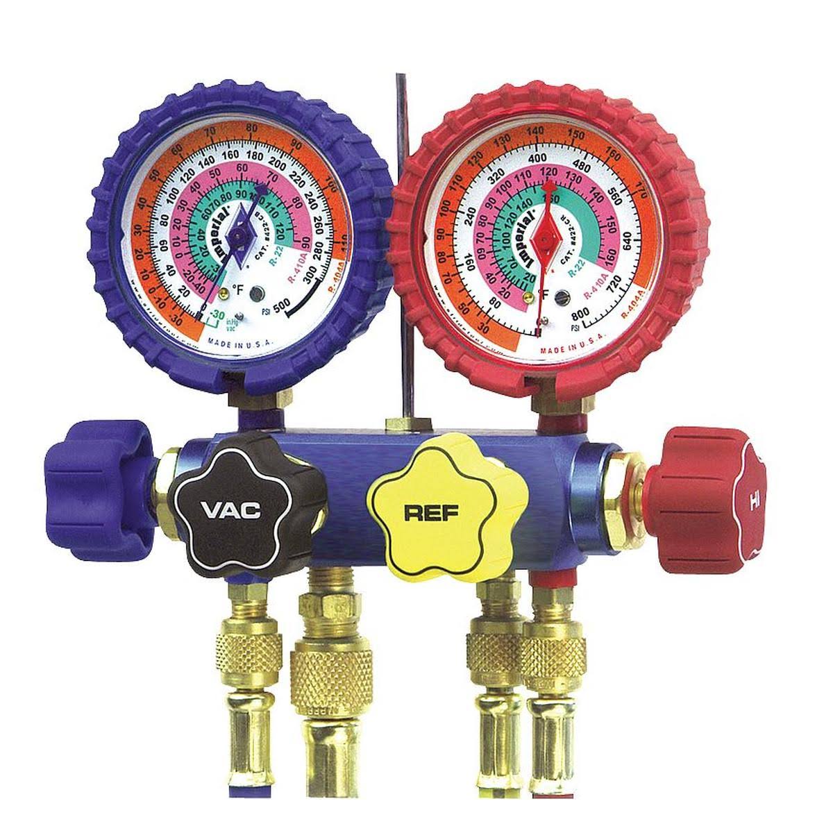4-Valve Mechanical Manifold Gauge Set E806652