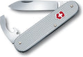 Silver Swiss Army Knife with Large Blade, Screwdriver and Bottle Opener U5958