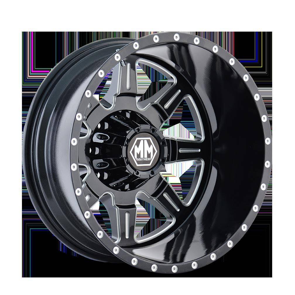 Black Milled Spokes 17x6.5 8x165.1 -140mm 130.18mm T933173