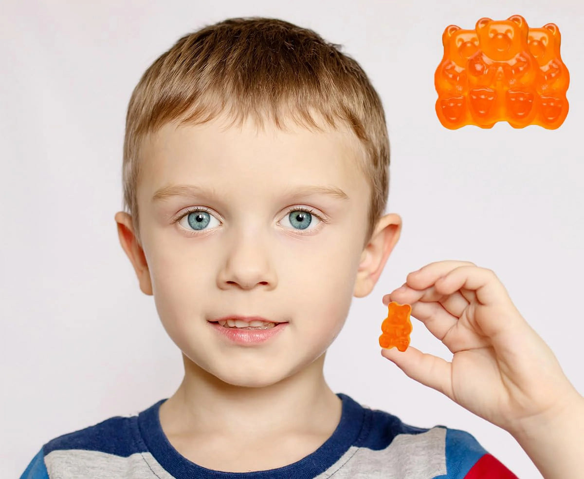 Orange Gummi Bears Candy 2 Pound Bag G4296