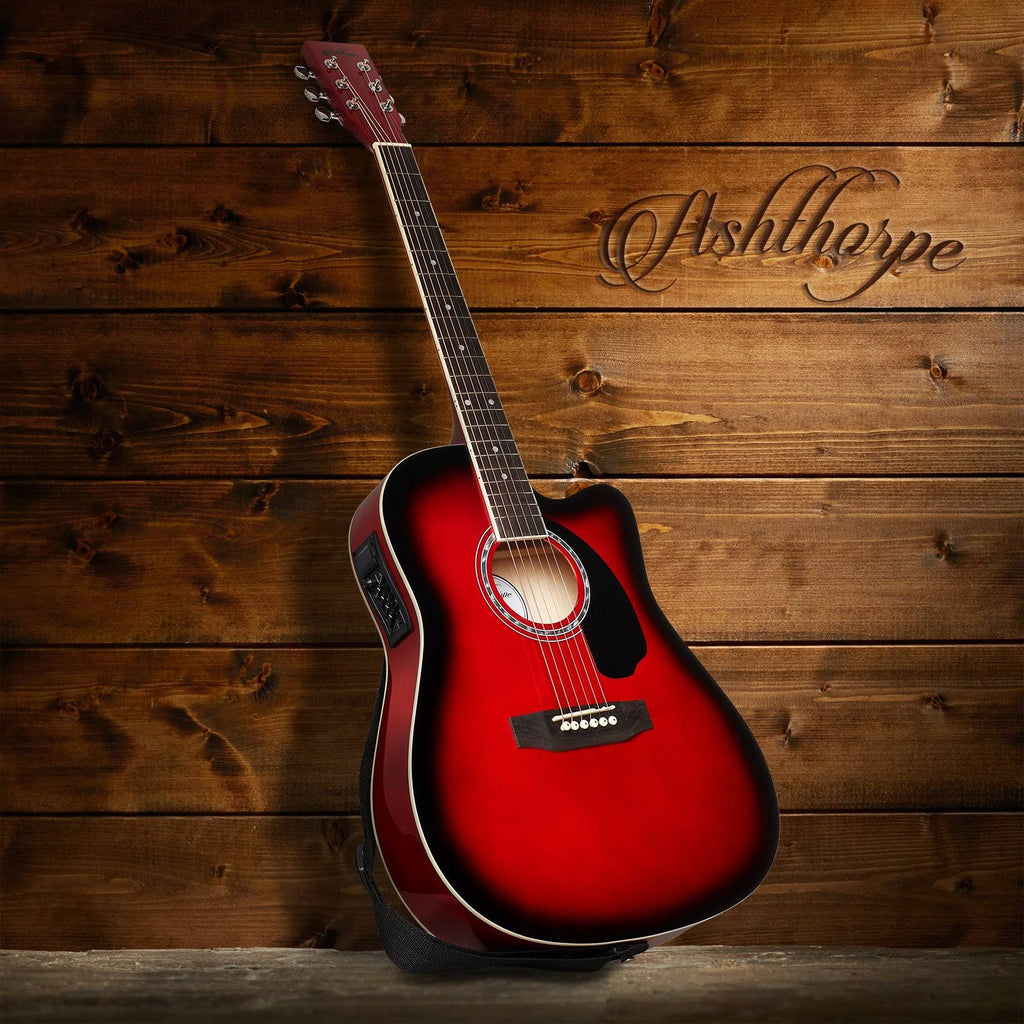 Brown Cutaway Acoustic-Electric Guitar Package Z278120